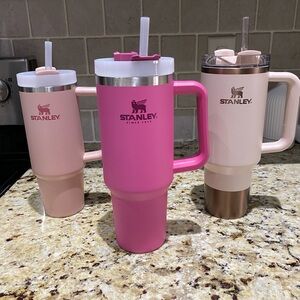 Stanley Pink and creamy pink Travel Mugs Set of 3
